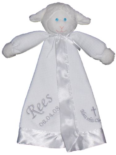 Christening Lamb Comfort Blanket